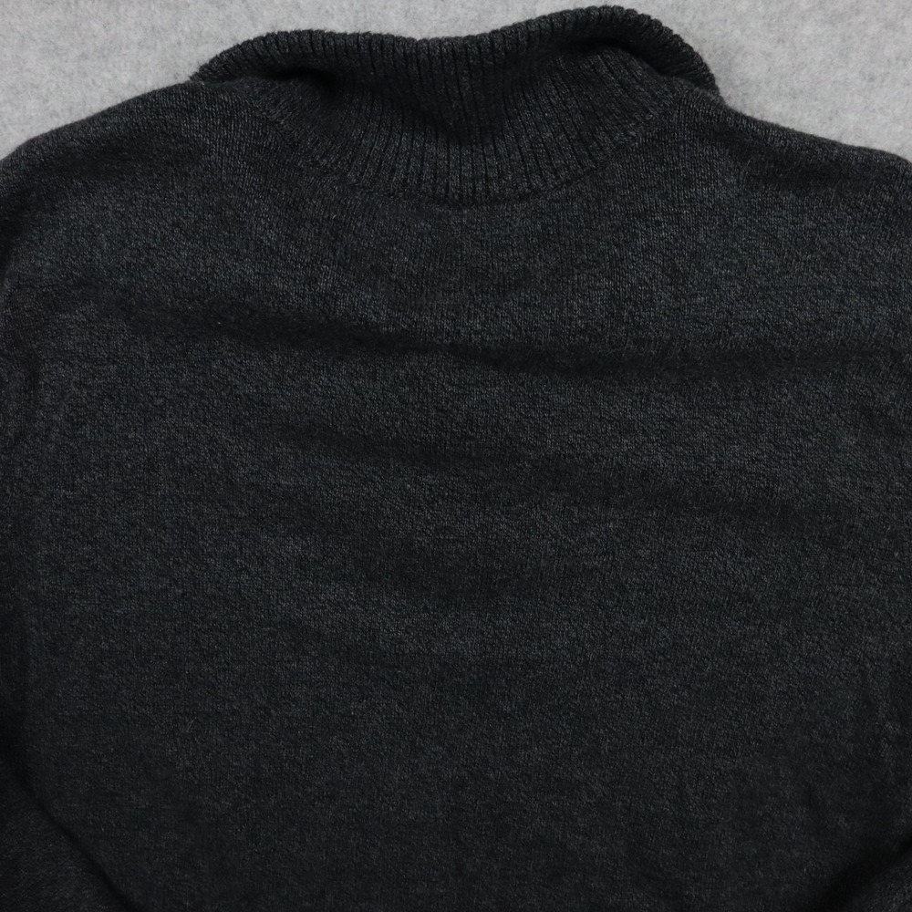 American Eagle Sweater Mens Medium 1/4 Button Pullover Mock Neck Long Sleeve - Picture 9 of 9